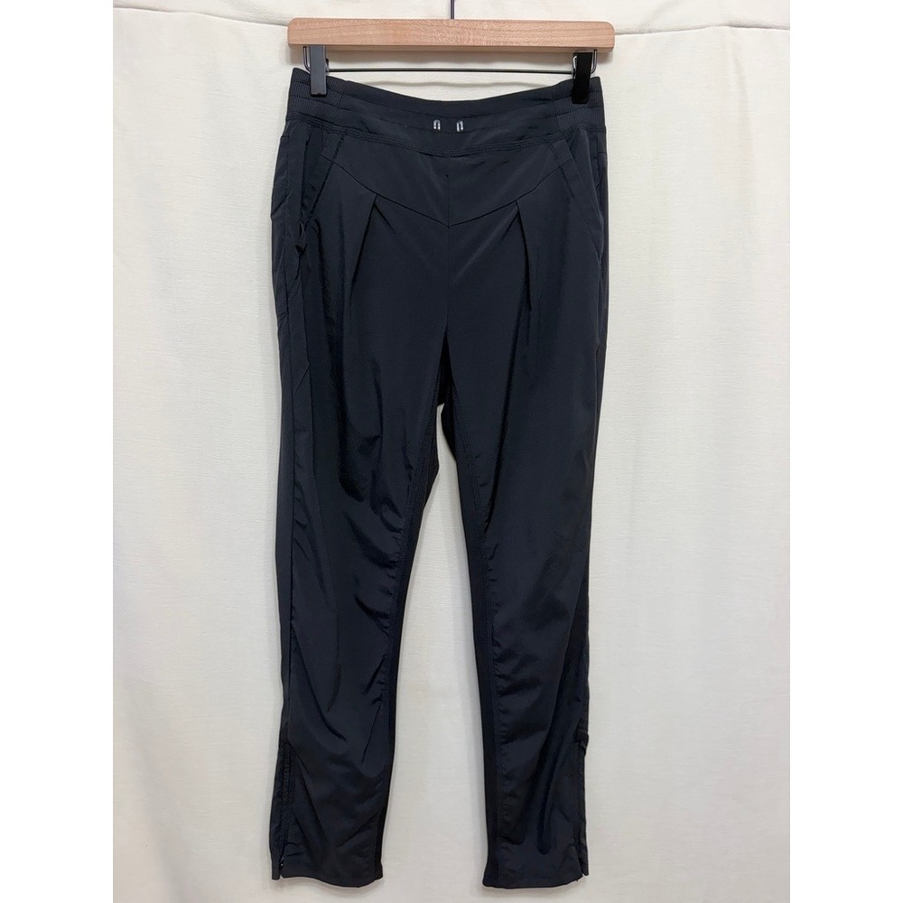INDYGENA Black Travel Pants Womens XS TP Ankle Zip Pleated Technical Outdoor